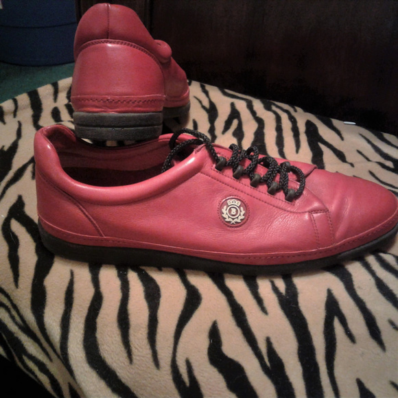 Vintage-Balley-Tramp-Red-Sneakers - Picture 4 of 5